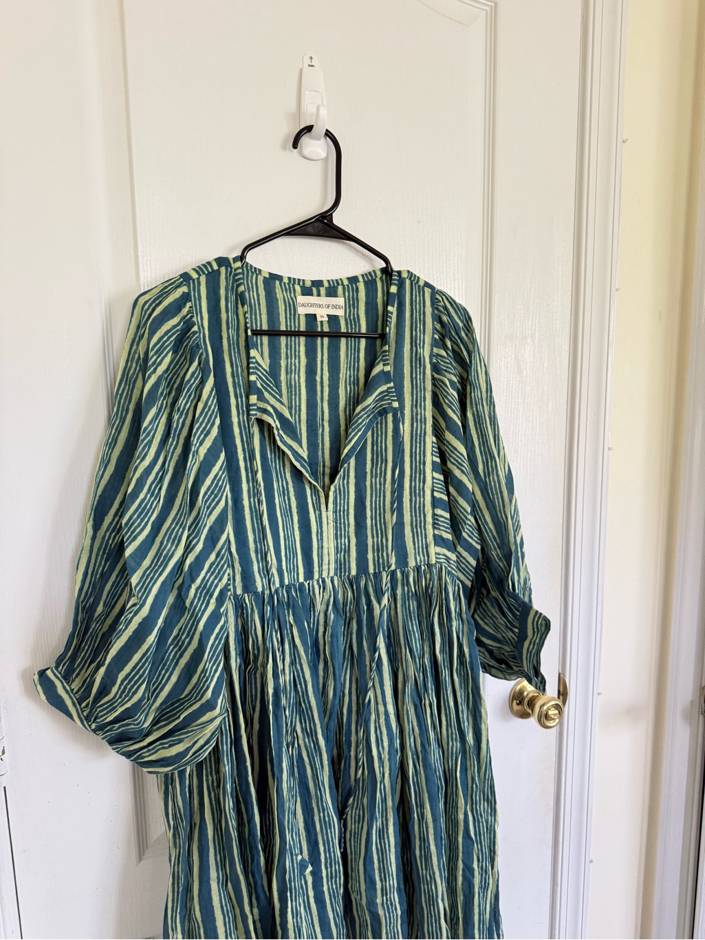 Daughters Of India Kyra Mini Dress In Spearmint — image 5 of 8